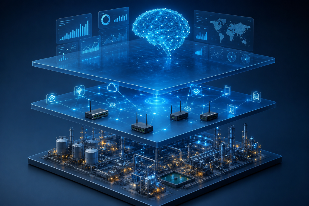 SCADA, IoT, and AI Operational Intelligence Stack